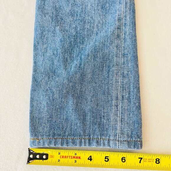 Levis 505 Women's Straight-Leg Blue Denim Jeans Size 26x27 Mid Rise Cotton - Picture 10 of 10